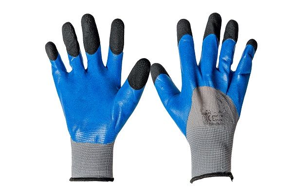 Перчатки нейлоновые с черными пальцами