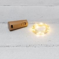 Гирлянда Роса  2м прозрачный ПВХ/теплый свет с пробкой IP20 Neon-Light