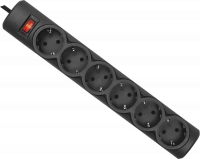 Фильтр сетевой 1,8м 6 розеток 10А с з/к Defender