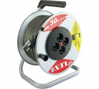 Удлинитель силовой КГ 3х1,5 16А 30м 4-розетки с/з IP20 на катушке К4-Е-30 Lux