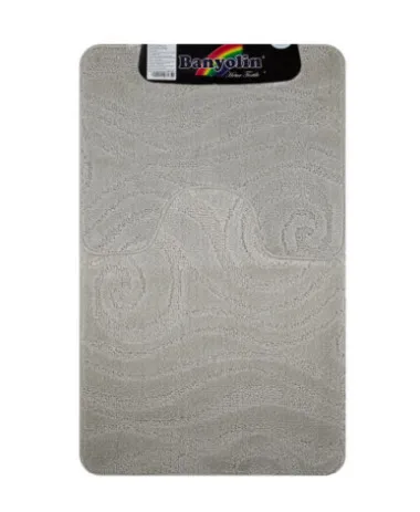 Коврик в ванную двойной  55х90 45х55 серый Санакс