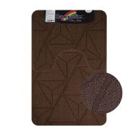 Коврик в ванную двойной  50х80 40х50 коричневый Санакс