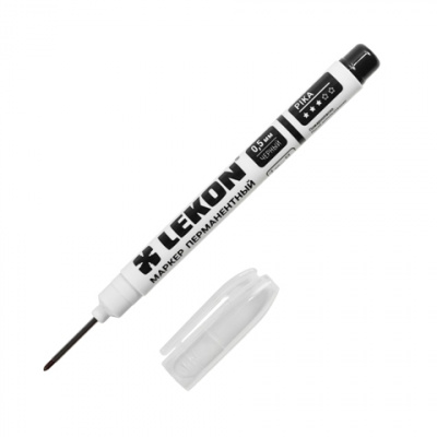 Маркер 1мм удлиненный черный Pika Lekon(10)