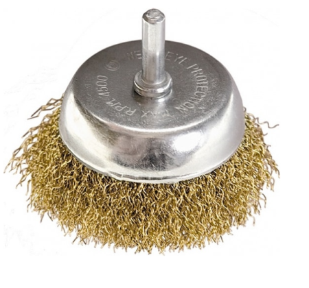 Щетка крацовка для дрели чашка  65мм проволока крученная стальная Matrix
