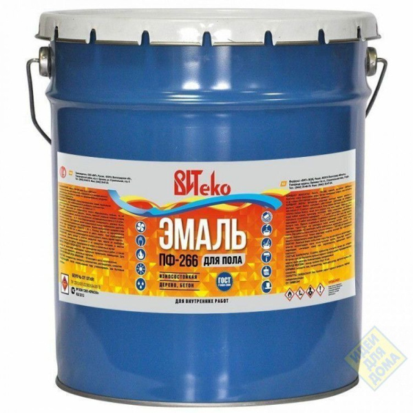 Эмаль ПФ-115 черная 20кг Витеко