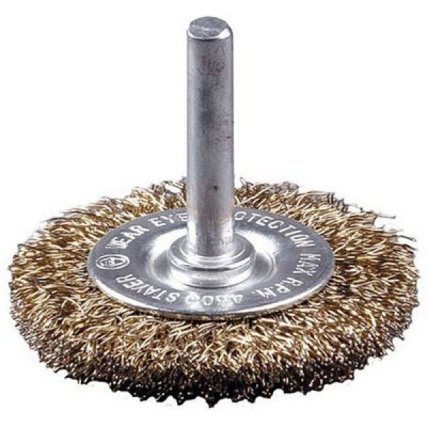 Щетка крацовка для дрели диск  75мм проволока крученная стальная Master Stayer---