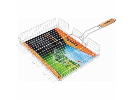 Решетка-гриль 300х400х65 хромированная Sparta