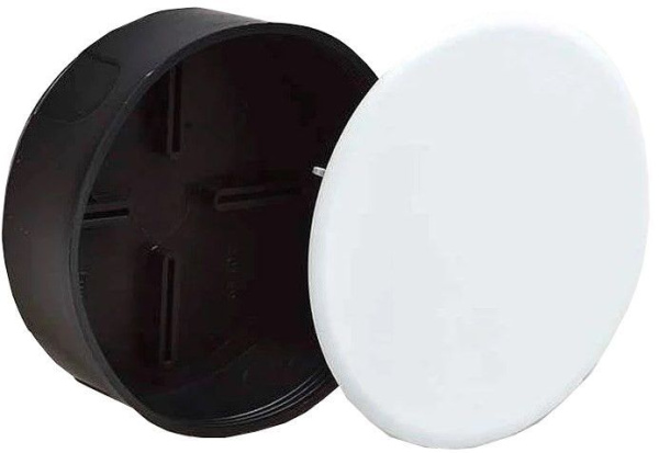 Коробка распределительная 100х40мм круглая черная РК---