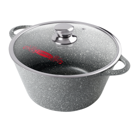 Кастрюля 5л с крышкой графит Горница(60)---