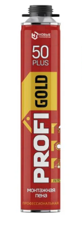 Пена монтажная проф. 50л летняя 750мл Profi Gold Plus