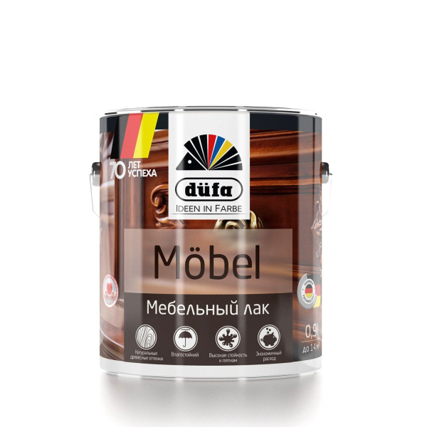 Лак алкидный 0,9л тик глнц Dufa Mobel@---